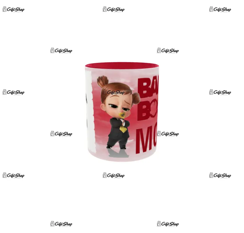 Baby boss mom, cana personalizata cu poza, 330ml, model 3354